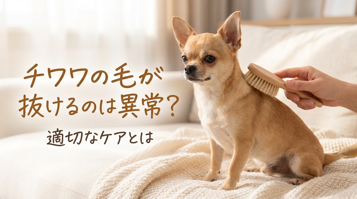 チワワの毛が抜けるのは異常？適切なケアとは