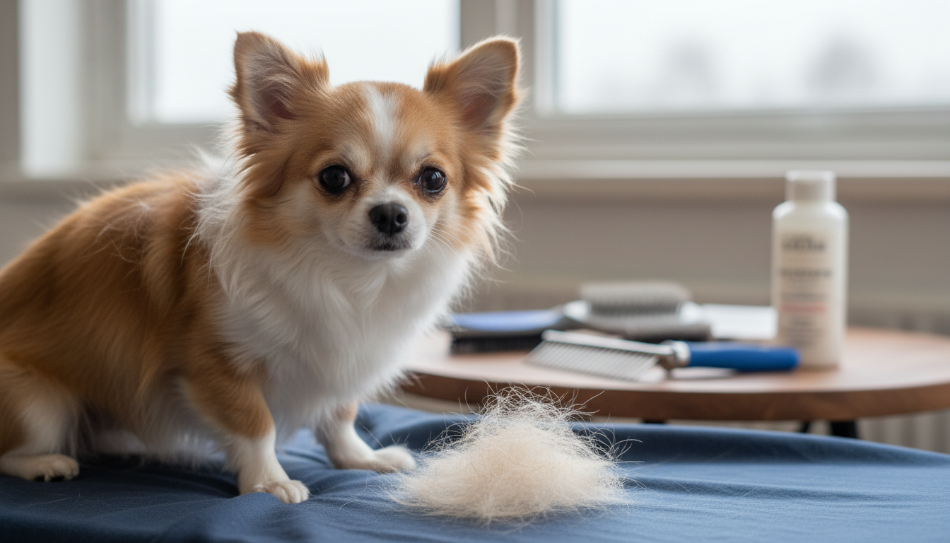 チワワの抜け毛、その原因と対処法