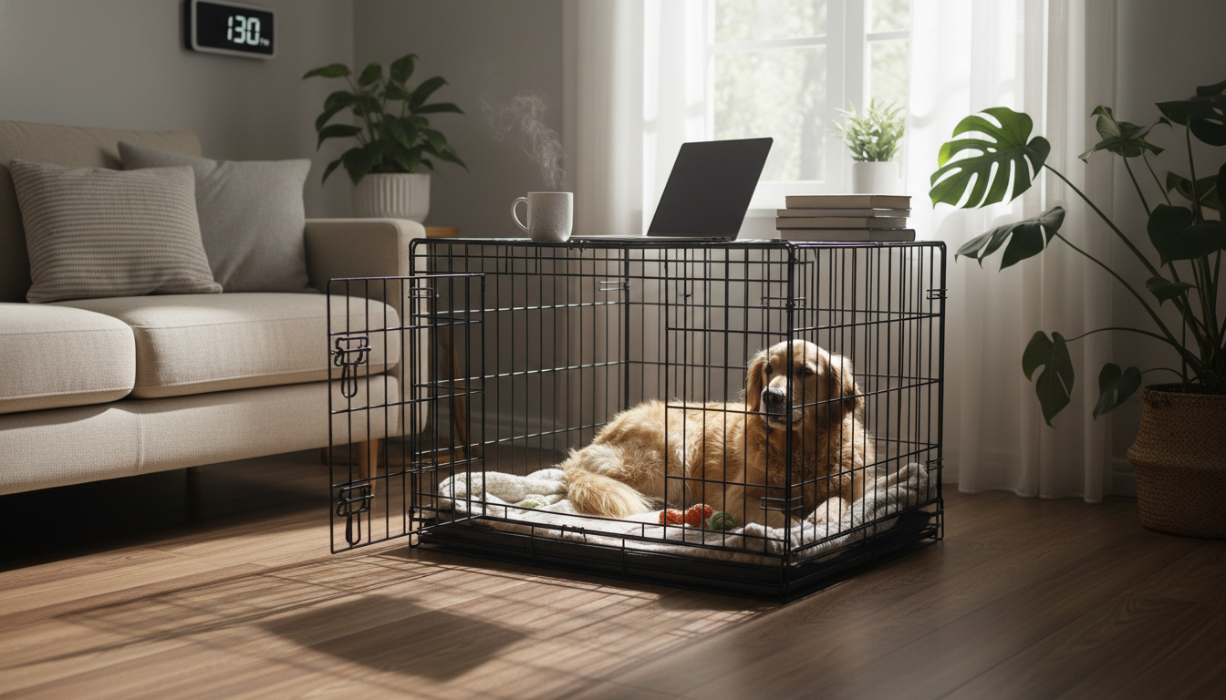 一人暮らしで犬に留守番させるならケージは必須？安全な時間と対策とは