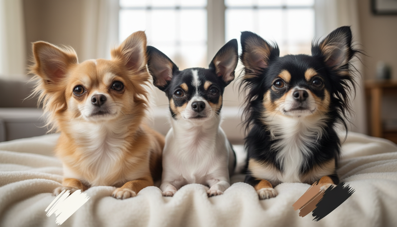 チワワの種類は豊富な「毛色」と被毛・体型で分類されます