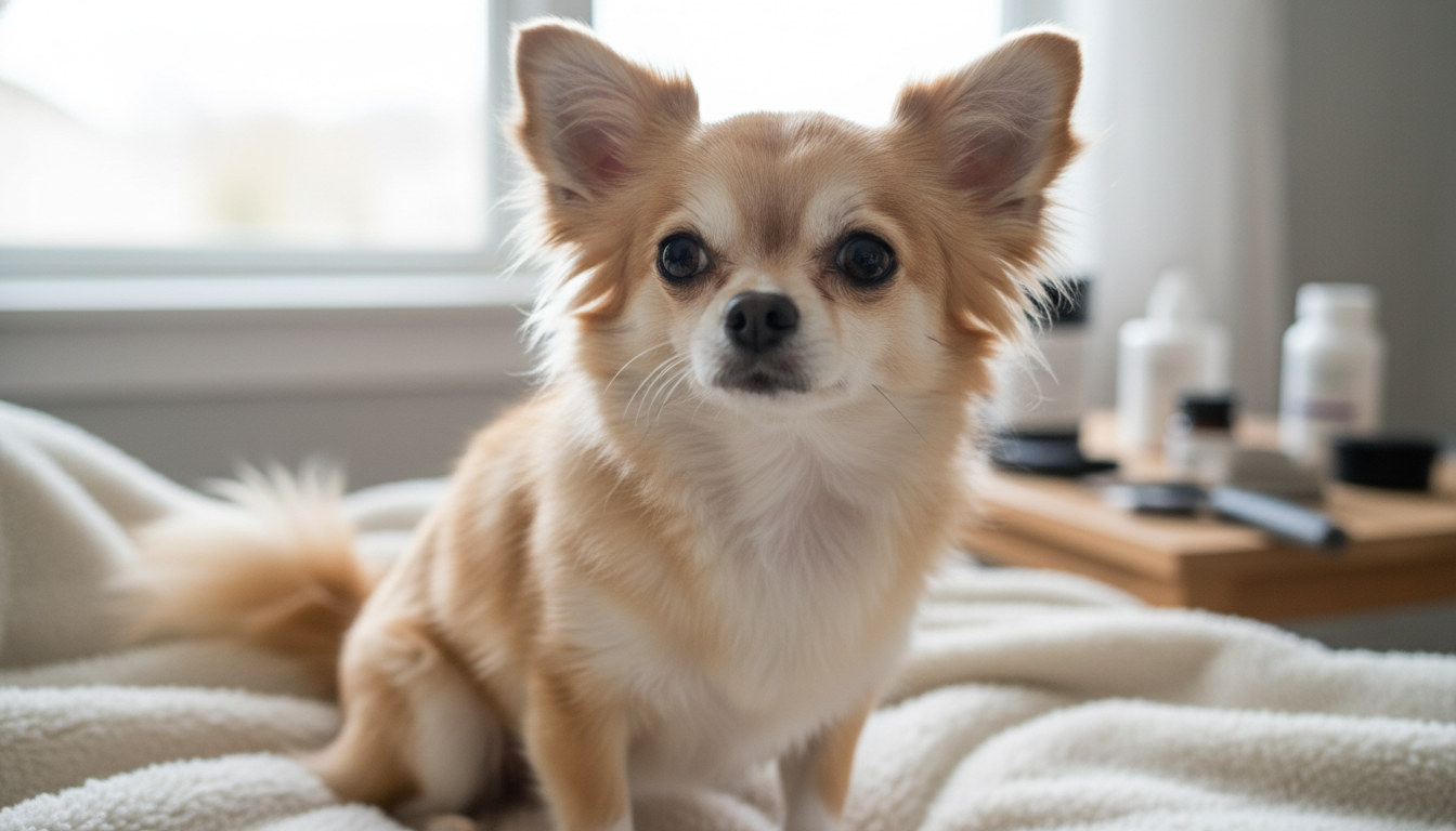 チワワのロングコートの毛が伸びない原因は成長過程や健康状態にあります