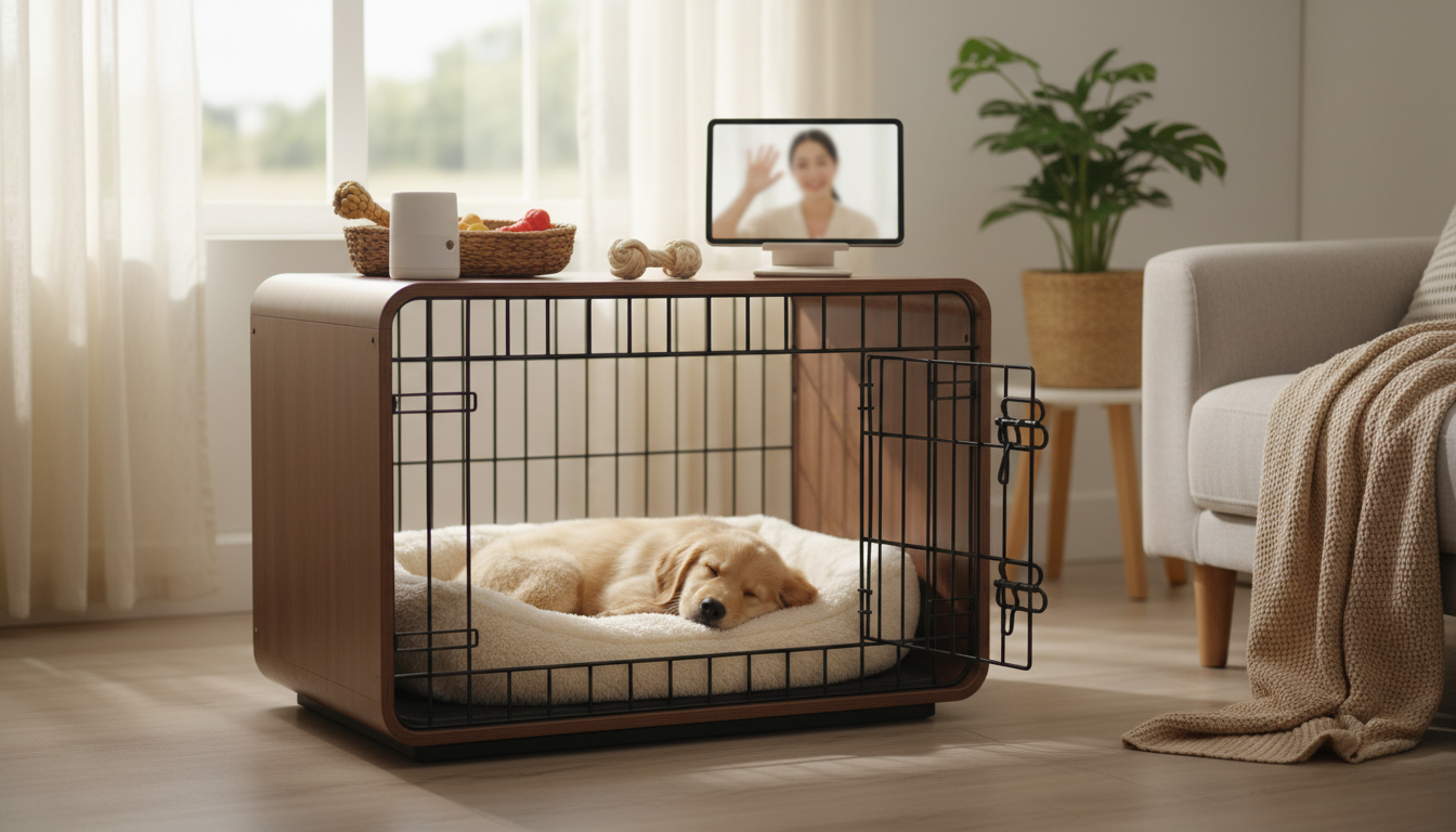 一人暮らしの犬の留守番にはケージの活用が推奨されます