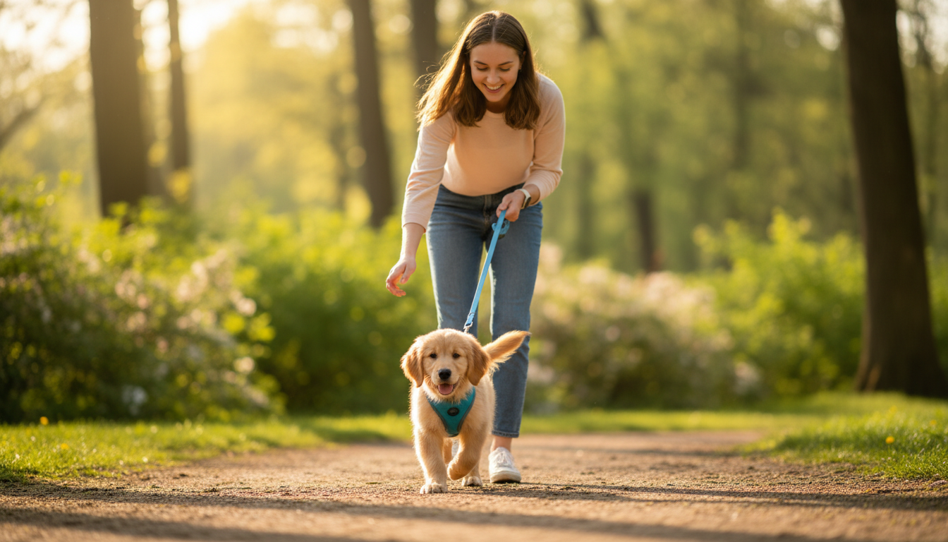 犬の散歩はいつから？子犬のデビュー時期と最適な時間帯の目安