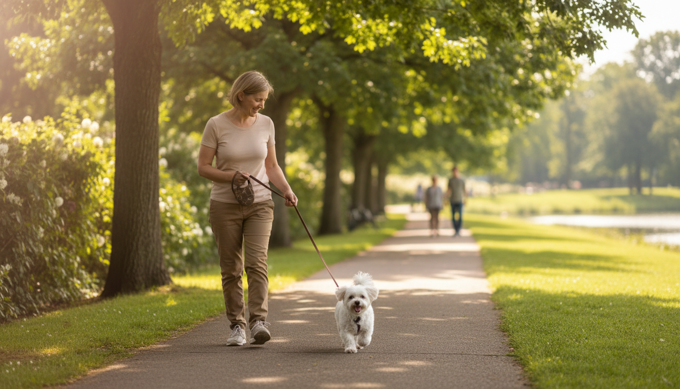 犬の散歩は一日一回でも健康維持やストレス解消は可能です