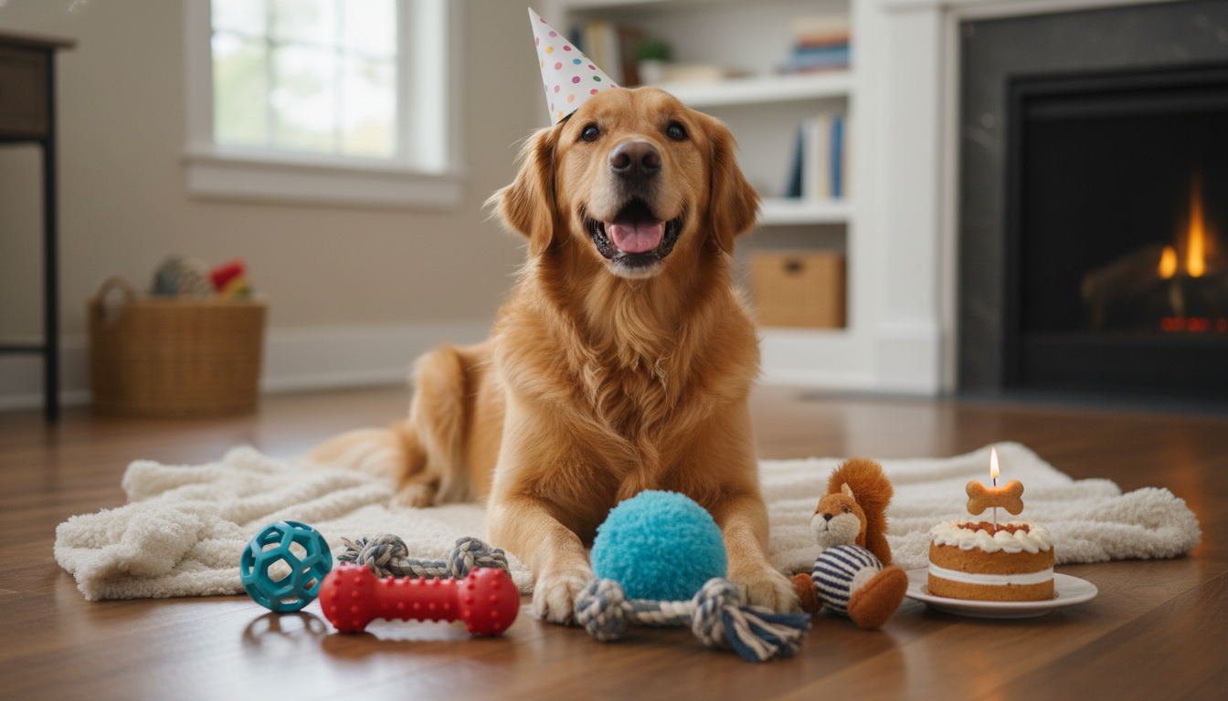 愛犬の誕生日プレゼントには安全で性格に合ったおもちゃが最適です